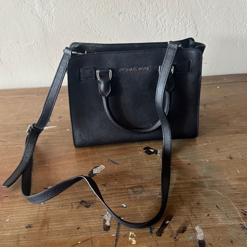 FINAL MARKDOWN Michael Kors Vintage Black Crossbody Bag